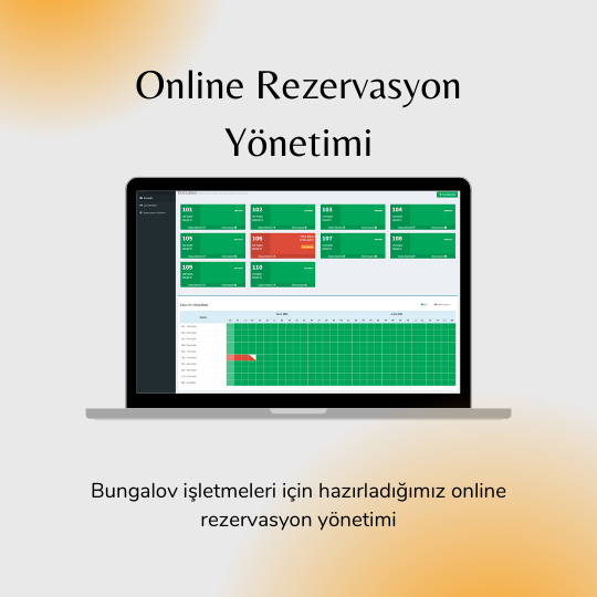  Bungalov İşletmeleri İçin Online ve Mobil Uyumlu Rezervasyon