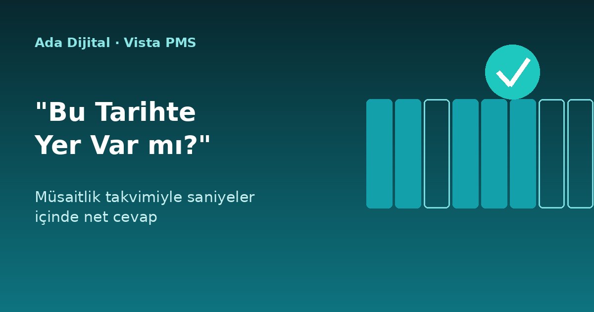 'Bu Tarihte Yer Var mı?' Sorusuna Anında Cevap Vermek: Müsaitlik Yönetimi